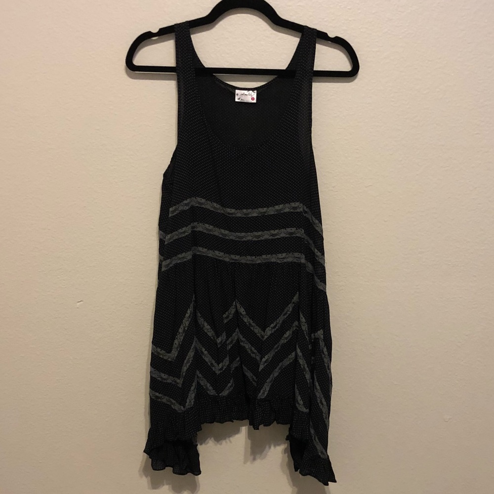 Free People Voile and Lace Trapeze Slip